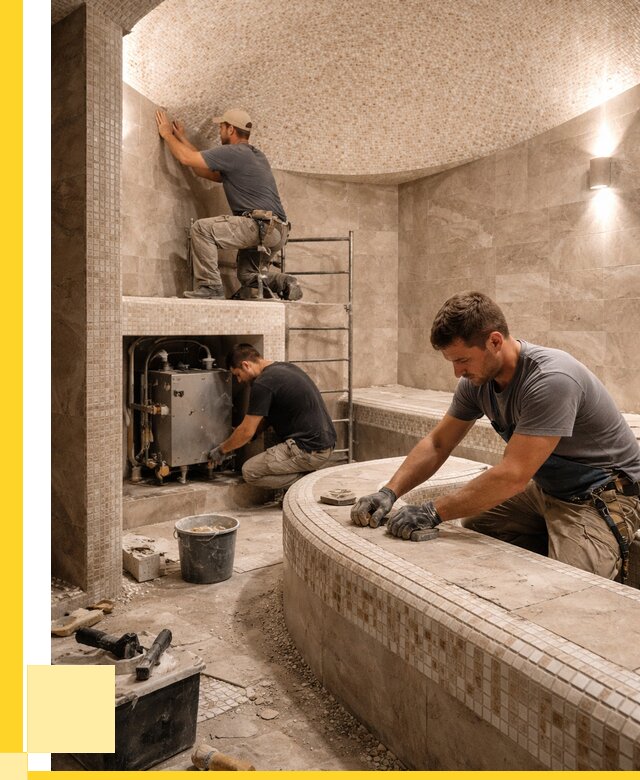 Монтаж хамамов под ключ в Большой Камне от 253525 р. ЭриданБль