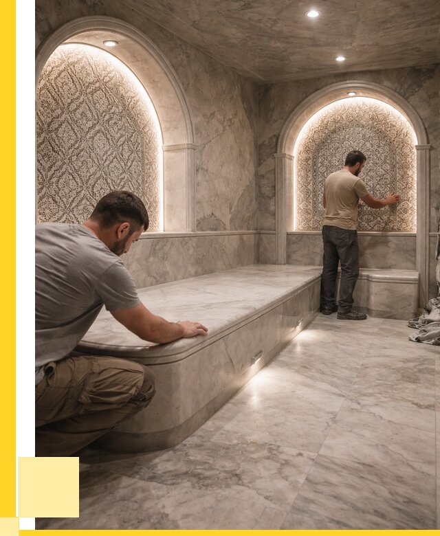 Турецкие бани под ключ в Большой Камне от 253525 р. | ЭриданБль