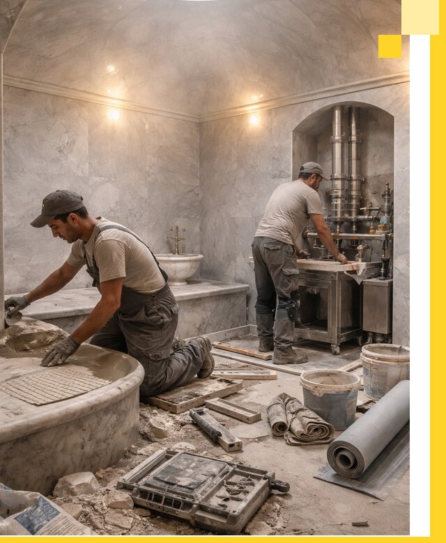 Строительство турецких бань хаммам под ключ в Большой Камне