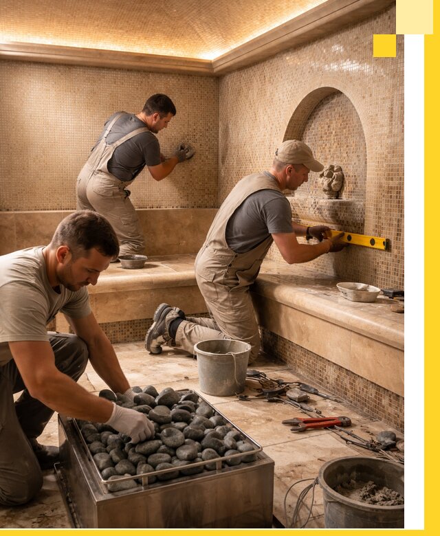 Проектирование и строительство хамама и сауны в Большой Камне