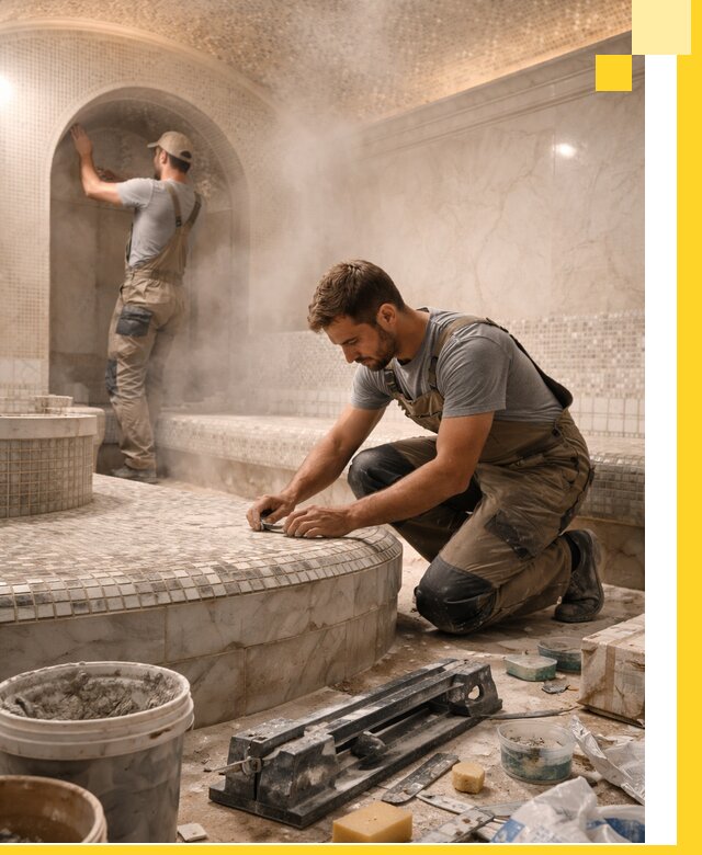 Профессиональный дизайн хамама и SPA под ключ в Большой Камне