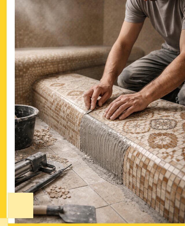 Плитка для хамама под ключ в Большой Камне от 3549 р. | ЭриданБль