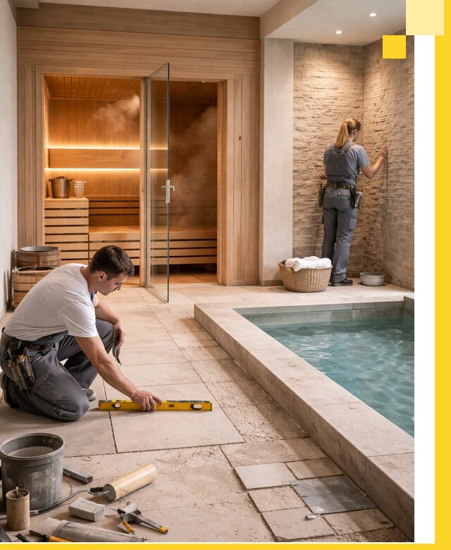 Комплексный дизайн и отделка интерьеров SPA под ключ в Большой Камне